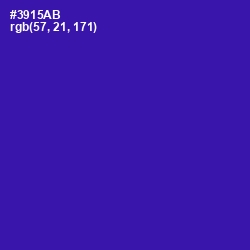 #3915AB - Blue Gem Color Image