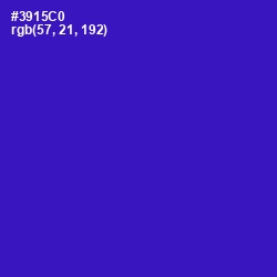 #3915C0 - Dark Blue Color Image