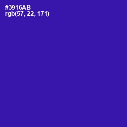 #3916AB - Blue Gem Color Image