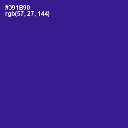 #391B90 - Blue Gem Color Image