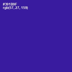 #391B9F - Blue Gem Color Image