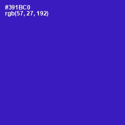 #391BC0 - Dark Blue Color Image