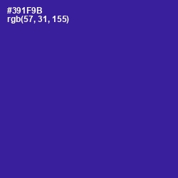 #391F9B - Blue Gem Color Image