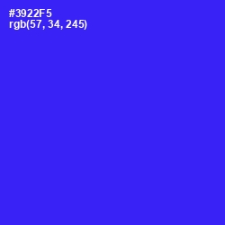 #3922F5 - Blue Color Image