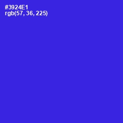 #3924E1 - Dark Blue Color Image