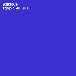 #3930CF - Dark Blue Color Image