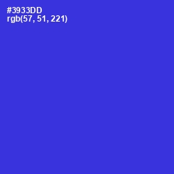 #3933DD - Dark Blue Color Image