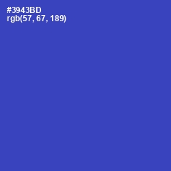 #3943BD - Cerulean Blue Color Image