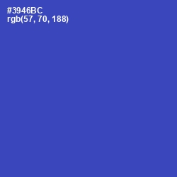 #3946BC - Cerulean Blue Color Image