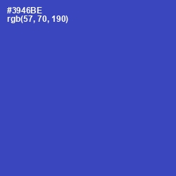 #3946BE - Cerulean Blue Color Image