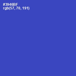 #3946BF - Cerulean Blue Color Image