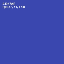 #3947AE - Cerulean Blue Color Image