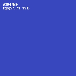 #3947BF - Cerulean Blue Color Image