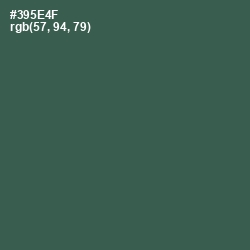 #395E4F - Mineral Green Color Image