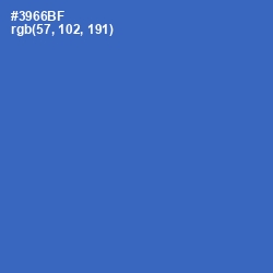 #3966BF - Astral Color Image