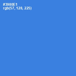 #3980E1 - Curious Blue Color Image