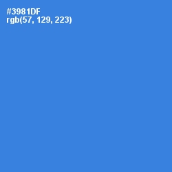 #3981DF - Curious Blue Color Image