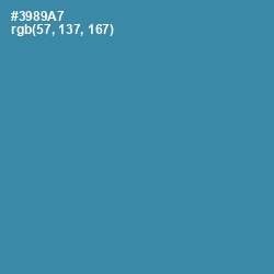 #3989A7 - Boston Blue Color Image