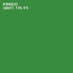 #398B3D - Forest Green Color Image