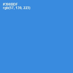 #398BDF - Curious Blue Color Image