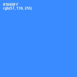 #398BFF - Dodger Blue Color Image