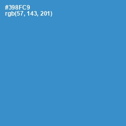 #398FC9 - Curious Blue Color Image