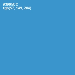 #3995CC - Curious Blue Color Image