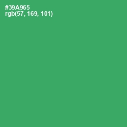 #39A965 - Sea Green Color Image