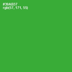 #39AB37 - Forest Green Color Image