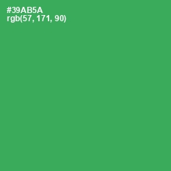 #39AB5A - Sea Green Color Image