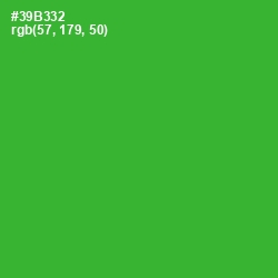 #39B332 - Forest Green Color Image