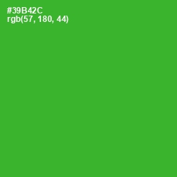 #39B42C - Forest Green Color Image