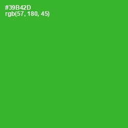 #39B42D - Forest Green Color Image