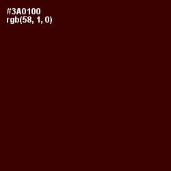 #3A0100 - Chocolate Color Image