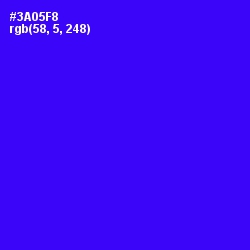 #3A05F8 - Blue Color Image