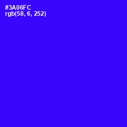 #3A06FC - Blue Color Image