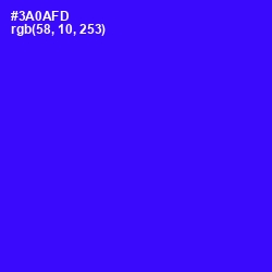 #3A0AFD - Blue Color Image