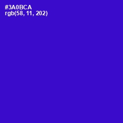 #3A0BCA - Dark Blue Color Image