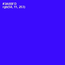 #3A0BFD - Blue Color Image