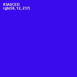 #3A0CED - Blue Color Image