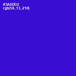 #3A0DD2 - Dark Blue Color Image