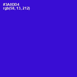 #3A0DD4 - Dark Blue Color Image