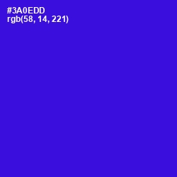 #3A0EDD - Dark Blue Color Image