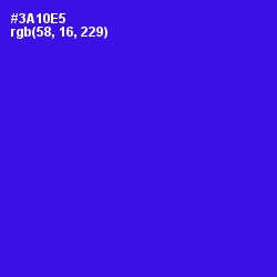 #3A10E5 - Blue Color Image