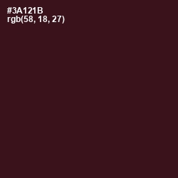 #3A121B - Tamarind Color Image