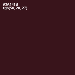 #3A141B - Tamarind Color Image