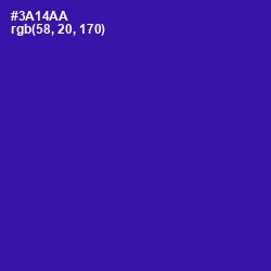 #3A14AA - Blue Gem Color Image