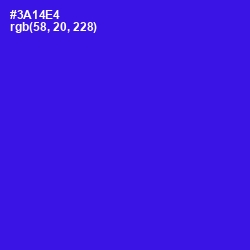 #3A14E4 - Blue Color Image