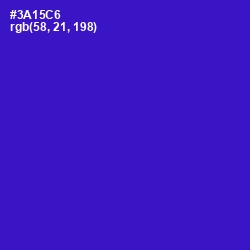 #3A15C6 - Dark Blue Color Image