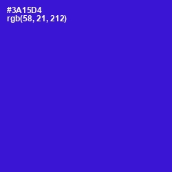#3A15D4 - Dark Blue Color Image